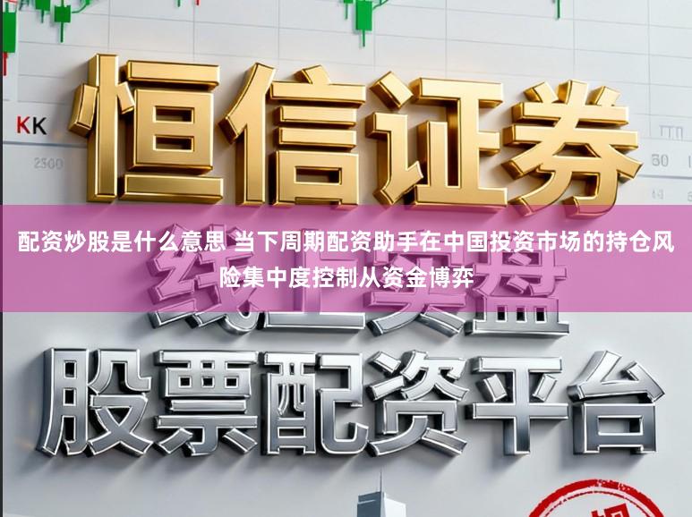 配资炒股是什么意思 当下周期配资助手在中国投资市场的持仓风险集中度控制从资金博弈